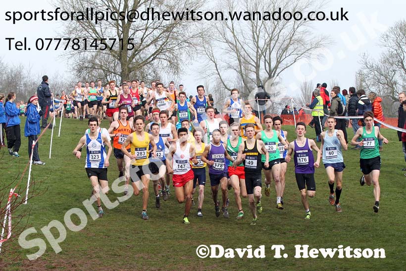 Under-20 mens Inter Counties Cross Country, Cofton Park, Birmingham. Photo: David T. Hewitson/Sports for All Pics